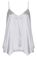 Light Grey Satin Cami Top